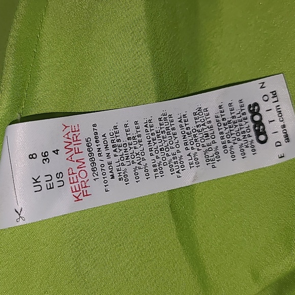 ASOS EDITION embellished sequin and fringe mini dress with faux feather hem - Picture 9 of 12